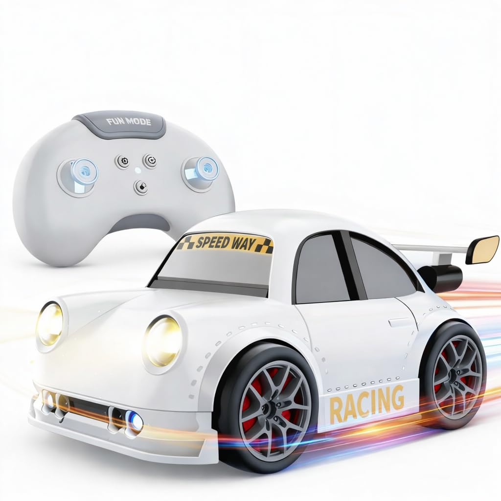 SUPER TOY Remote Control Intelligent Sensor Drift Car for Kids – 4 Wheel Drive Mini RC Drifting Car with Follow Me, Escape...
