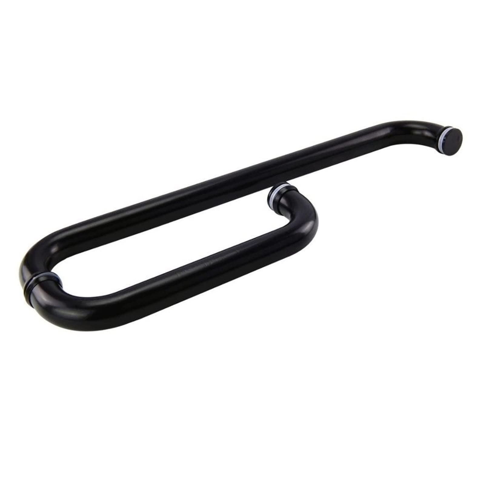 Poignées de porte en verre anti rouille en acier inoxydable noir pour douche