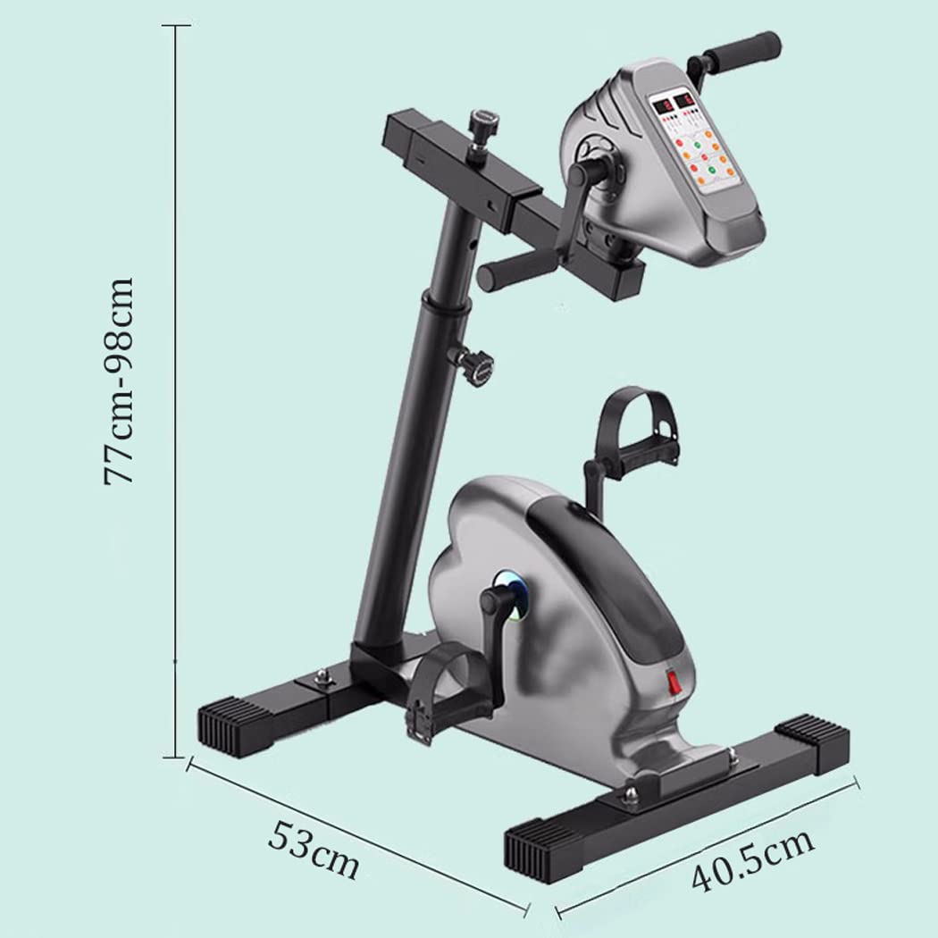 Elektryczny Rower Treningowy, Wytrzymały, Domowy, Zmotoryzowany Rower Treningowy Do Ćwiczeń Nóg I Ramion Osób Starszych, Rower Stacjonarny Do Ćwiczeń Nóg Z Uchwytem Ochronnym