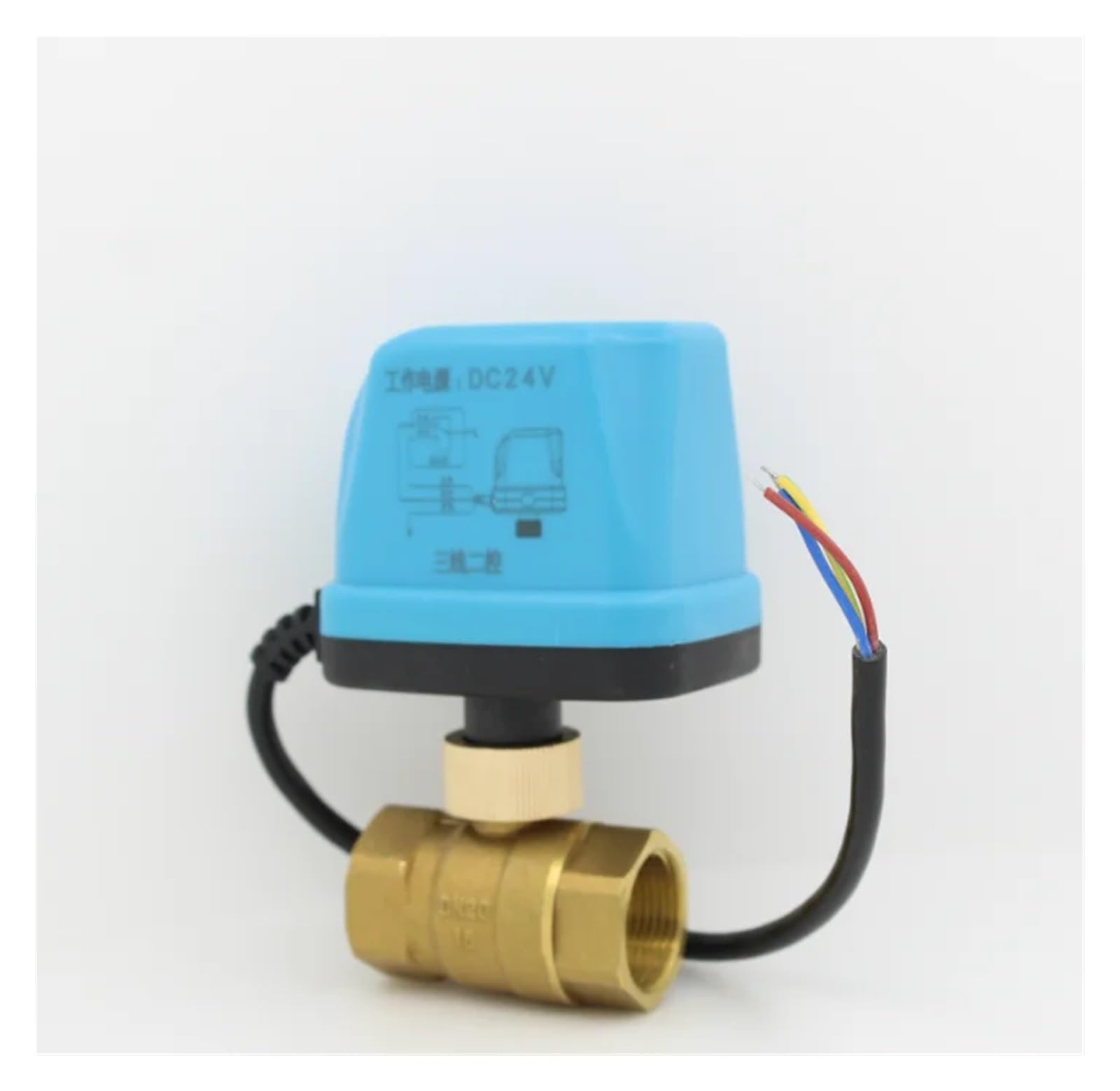 AC24V DC24V Elektryczny zawór kulowy Mosiężny zawór kulowy z napędem elektrycznym Zawory dwukierunkowe DN15 DN20 DN25 DN32 DN40(DN40)