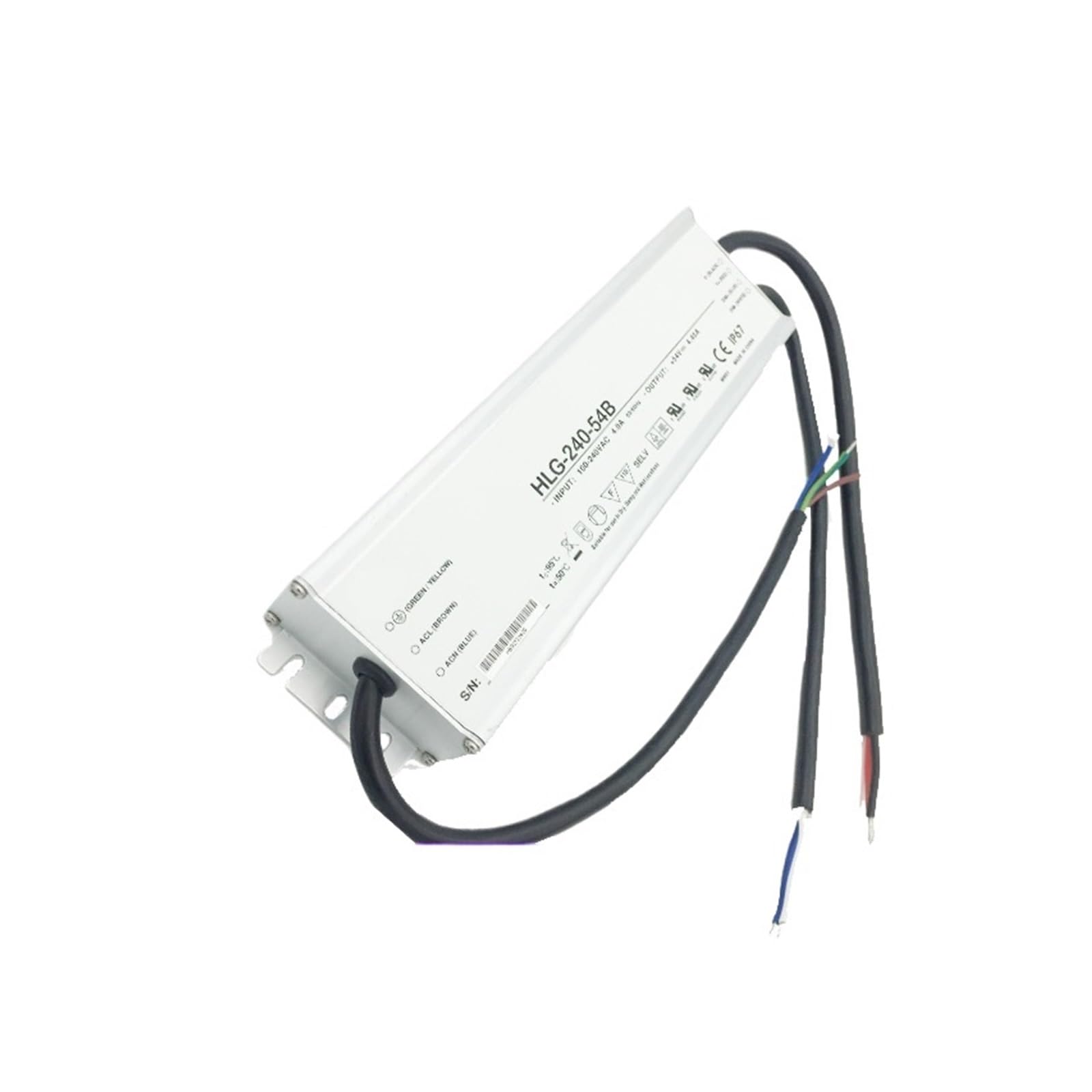 Alimentation LED étanche HLG-240H-54A éclairage public et voies urbaines