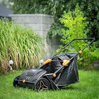 Verda Rasenkehrer 53 cm Rasenkehrmaschine 100L Manuelle Rasenkehrmaschine Handkehrmaschine Soft-Griff Laubsammler Gartengeräte (SN1302) – Ansicht 8
