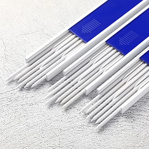 Junkin 24 Pieces Dry Graphite Refill 2.8 Mm Mechanical Pencil Refills Mechanical Construction Pencil Replacements For Deep Hole Mechanical Pencils For Carpenter Woodworking Scriber (White) #TOP1