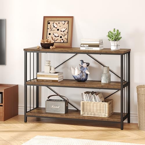 IBF オープンシェルフ 収納ラック 本棚 オープンラック リビング 棚 キッチン ラック コンパクト 多用途 耐久性 省スペース 収納便利 整理棚 シンプル おしゃれ スチール 飾り棚 3段 幅95cm 高さ77cm ビンテージ 95x35x77cm