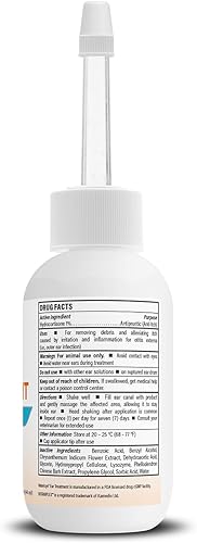 Miniatura 3 de Vetericyn Tratamiento de oídos de triple acción para perros y gatos Gotas para los oídos de hidrocortisona al 1% para alivio de infecciones de oído