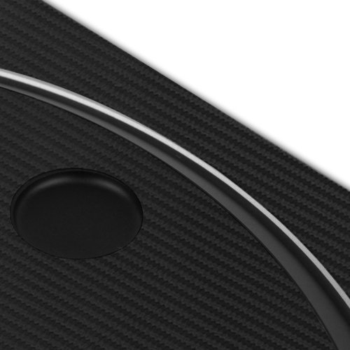 Skinomi Black Carbon Fiber Full Body Skin Compatible With Apple Mac Mini (Late 2012)(Full Coverage) Techskin Anti-Bubble Film #TOP6