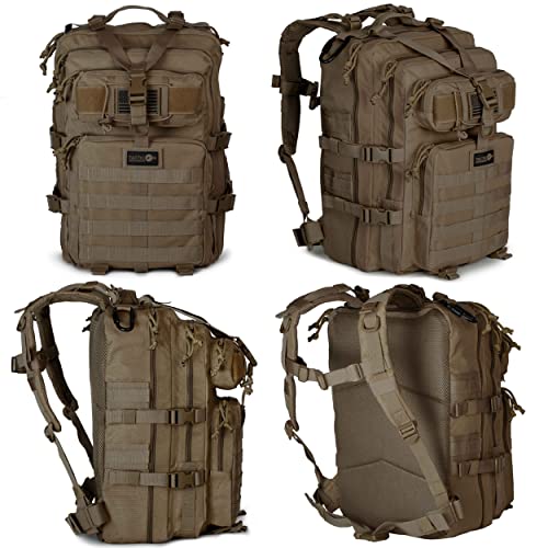 24Battlepack Tactical Backpack | 1 To 3 Day Assault Pack | Combat Veteran Owned Company |40L Bug Out Bag (Coyote Brown) #TOP1