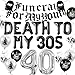 JeVenis Death To My 30s Birthday Decoration Goth 40 Birthday Decoration Gothic Funeral for my Youth Banner 40 Birthday Balloons