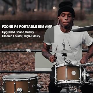 FZONE Upgraded in-Ear Monitor Amplifier Portable IEM with Super Great Sound Quality, Stereo/Mono Switch, Enhanced Durable Belt Clip