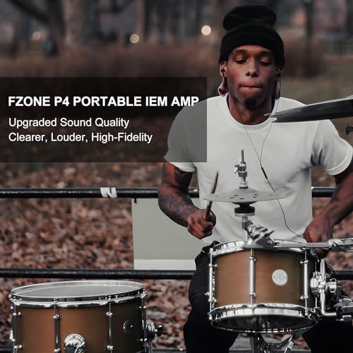 FZONE Upgraded in-Ear Monitor Amplifier Portable IEM with Super Great Sound Quality, Stereo/Mono Switch, Enhanced Durable Belt Clip - Thumbnail 2