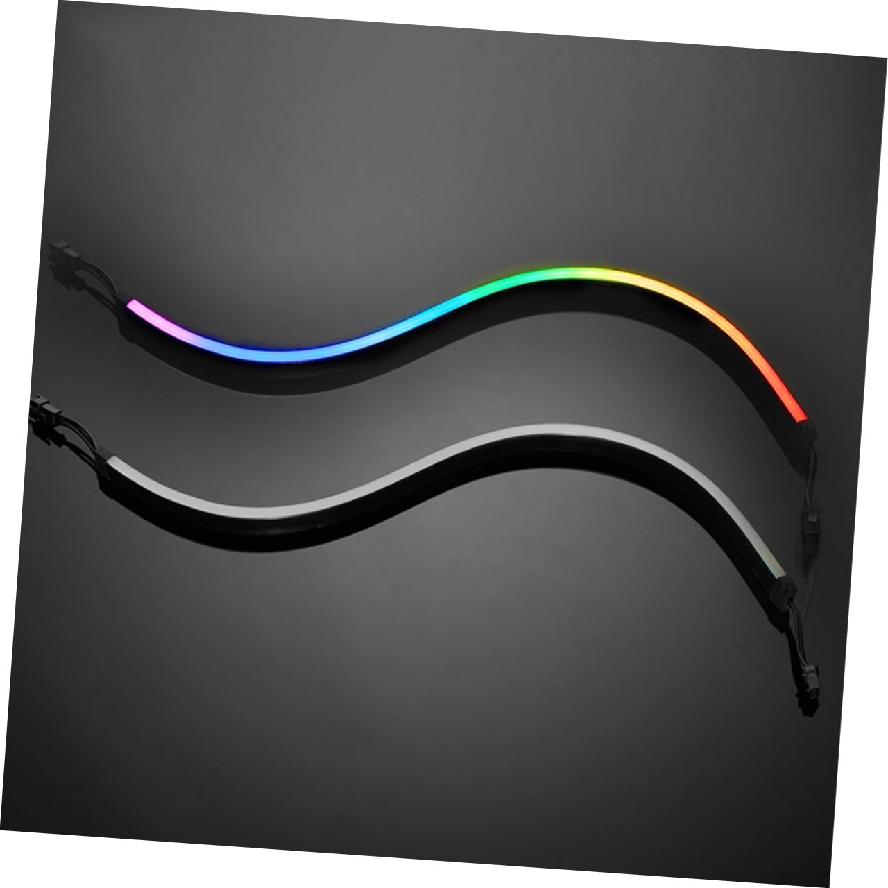 Housoutil Argb Bande Lumineuse pour Boîtier PC 5v, 2 Pièces, 28 LED