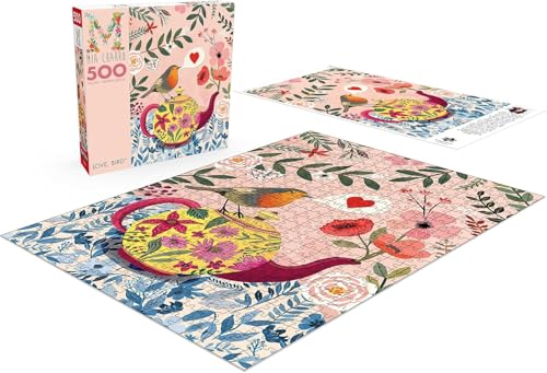Rompecabezas Buffalo Games - Amor, Pájaro - 500 piezas para adultos | Arte de Mia Charro, fabricado en EE.UU., tablero reciclado, incluye póster, tamaño final 21,25 x 15 pulgadas, arte enmarcable y regalable miniatura 4