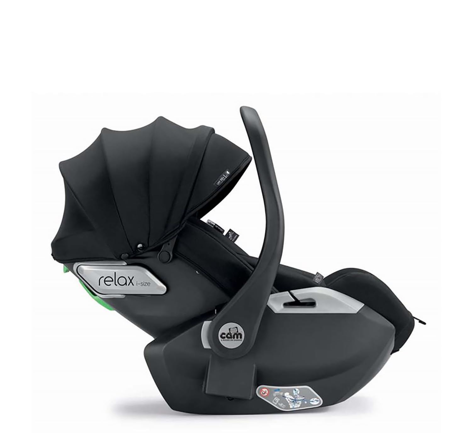 Seggiolino Auto Relax I-Size Nero Fluido 40 a 87 cm Col. 761