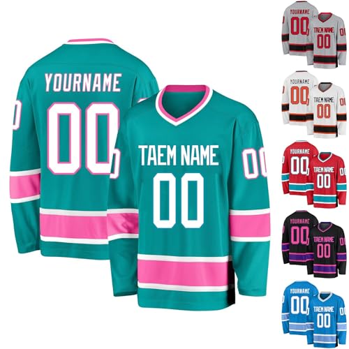 Personaliza tus propias camisetas de béisbol impresas con tu número de nombre, uniformes de hockey personalizados para hombres, mujeres, niños y jóvenes, Hockey-10, Altoa única