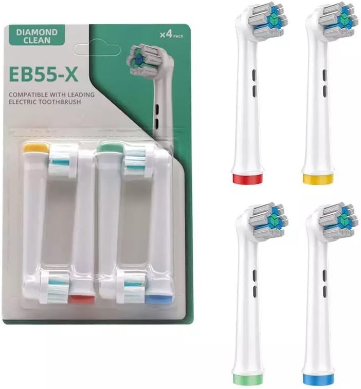 Miniatura 7 de Cabezales de repuesto para cepillo de dientes eléctrico Oral-B Braun, Diamond Clean, EB55-X - Paquete de 4