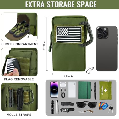 MOZETO 110L Extra Large Sea Bag, Military Duffle Bag with Backpack Straps Heavy Duty Army Duffle Bag for Camp, College Dorm or Laundry Bag4