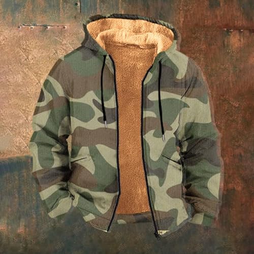 Mens Camo Hooded Jacket Vintage Full Zip Fleece Lined Hoodies Winter Warm Casual Long Sleeve Camouflage Jackets2