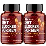 Vivaravida DHT Blocker for Men | Hair Growth Vitamins Supplement with Saw Palmetto & Biotin - Hair Regrowth - Natural Hair Loss Supplements Liquid-Filled - Proprietary Herbal Blends (180 Capsules)