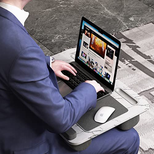 Mcmacros Laptop Lap Desk Home Office With Cushion, Mouse Pad, And Phone Holder For Couch Bed, Dorm Room Essentials As Computer Laptop Stand, Book Tablet, Fits Up To 17 Inch Laptops, Marble #TOP2