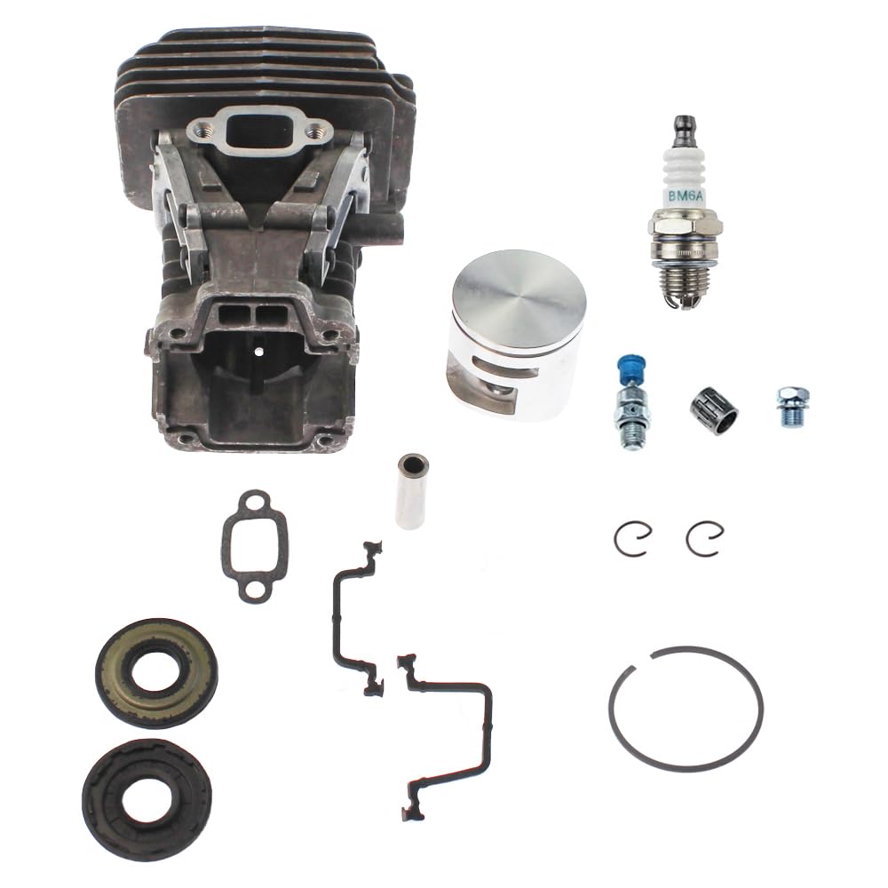 Kit cilindro pistone 44 mm adatto per motosega Husqvarna 445 450 Jonsered CS2245 CS2250 544119802 544119903