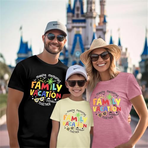 2025 Family Vacation Shirts Making Memories Matching Shirt Cruise Tee Summer Family Trip Short Sleeve Tops4