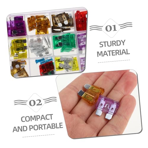 Kit de fusibles automotrices Zerodeko, 100 piezas, con probador de voltaje, para autos, camiones y embarcaciones miniatura 7