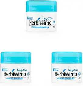 Kit Desodorante Creme Herbíssimo Sensitive 55g - 3 Unidades