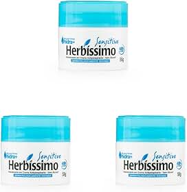 Kit Desodorante Creme Herbíssimo Sensitive 55g - 3 Unidades