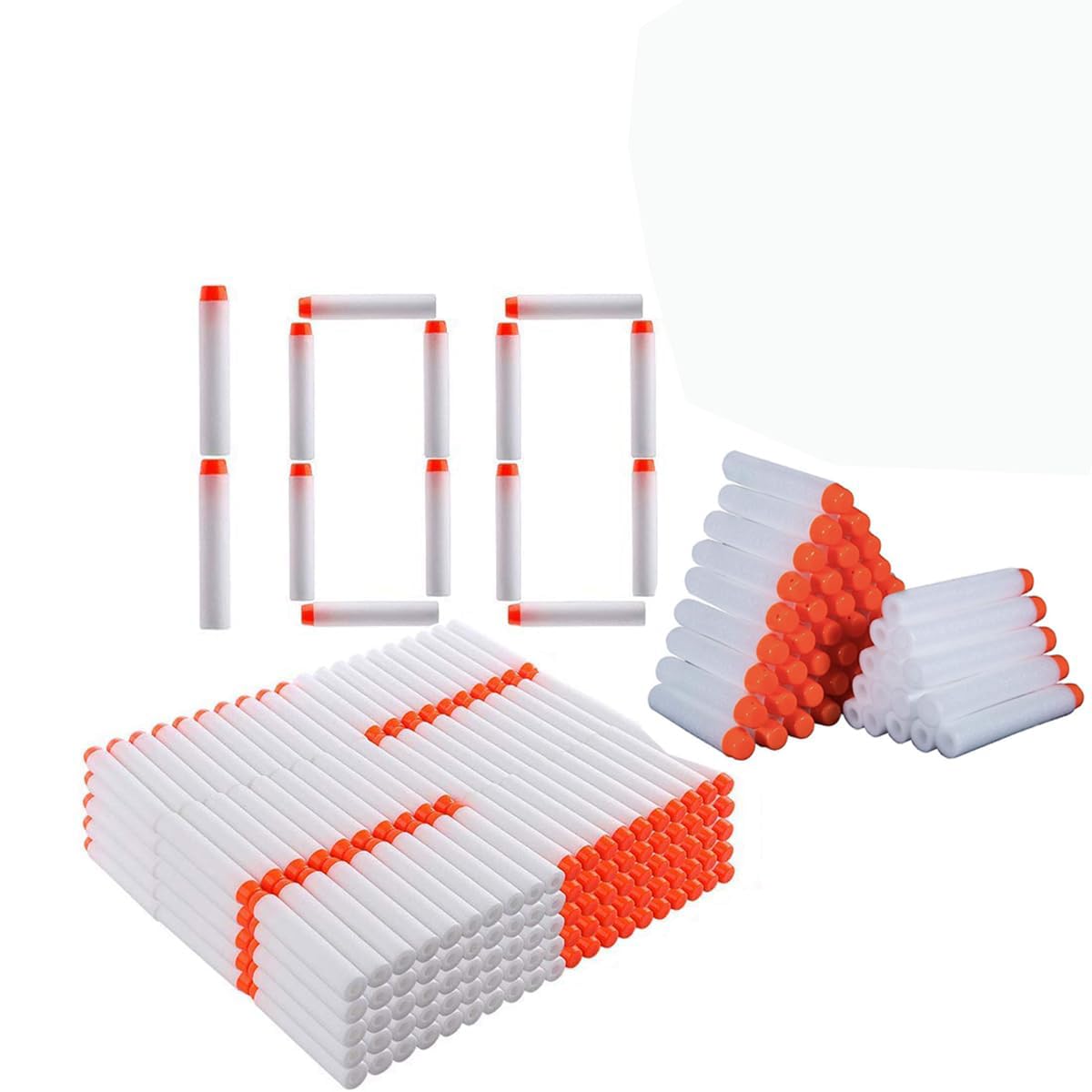 ZZ ZONEX Pack of 100pcs Hollow Out Soft Foam Refill Darts for N-Strike Elite Series Blasters(White, Glow in The Dark) (B07N6HYMFL) Amazon Price History, Amazon Price Tracker