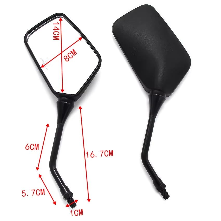 Espejo retrovisor de motocicleta para solucionar vibraciones y mejorar visión en AX1 2