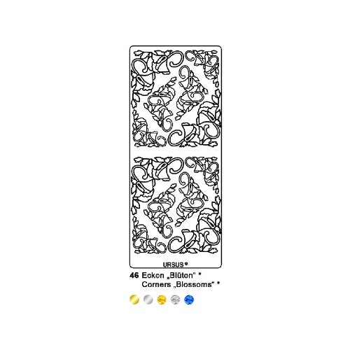 Ludwig Bähr Hologramm-Kreativsticker 10x23cm Motiv 46 VE=5 Stück silbe