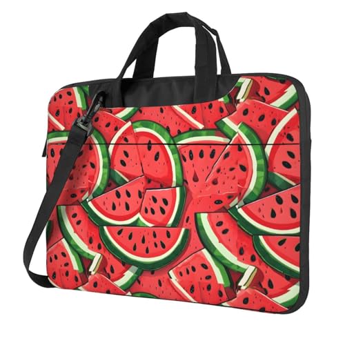 Sacoche ordinateur portable pastèque rouge anti-rayures et ergonomique