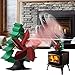 Ventola wentylator kuchenkowy Caminetto per Forno a Calore Girevole Stufa a Legno, Forma Albero di Natale Ventilatore a Stufa Alimentata dal Calore con 4 Pale Silenziose ecologiche