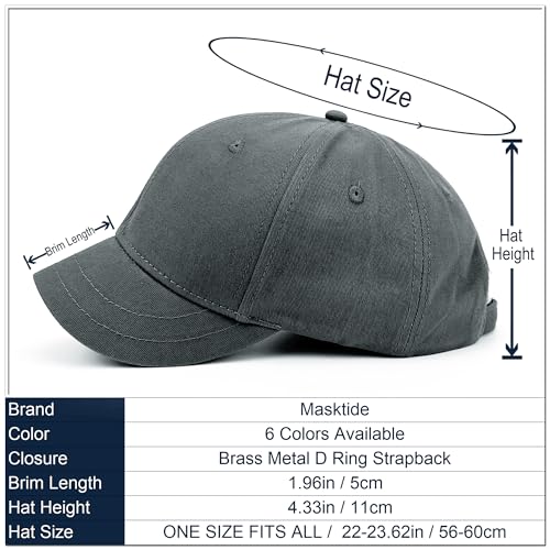 Gorra de béisbol con visera corta y diseño estructurado miniatura 2