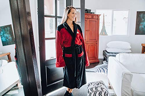 Star Trek: The Next Generation Command Bathrobe for Men And Women | Soft Plush Spa Robe for Adults | Lightweight Fleece Shower Robe With Belted Tie | One Size Fits Most Adults4