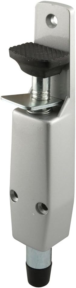Prime-Line J 4595 Step-On Door Holder, Diecast Aluminum, Spring-Loaded (Single Pack)