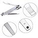 Bememo 12 Pieces Stainless Nail Clippers Set Fingernail and Toenail Clippers Nail Cutter Tool Set for Men and Women(Silver)