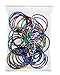 Hygloss Products Book Rings – 2 Inch Assorted Colored Steel Binder Rings, 50 Pack