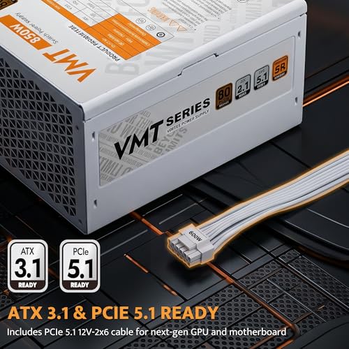 Image of darkFlash VMT850 850W ATX 3.1 Power Supply, 80 Plus Bronze Certified