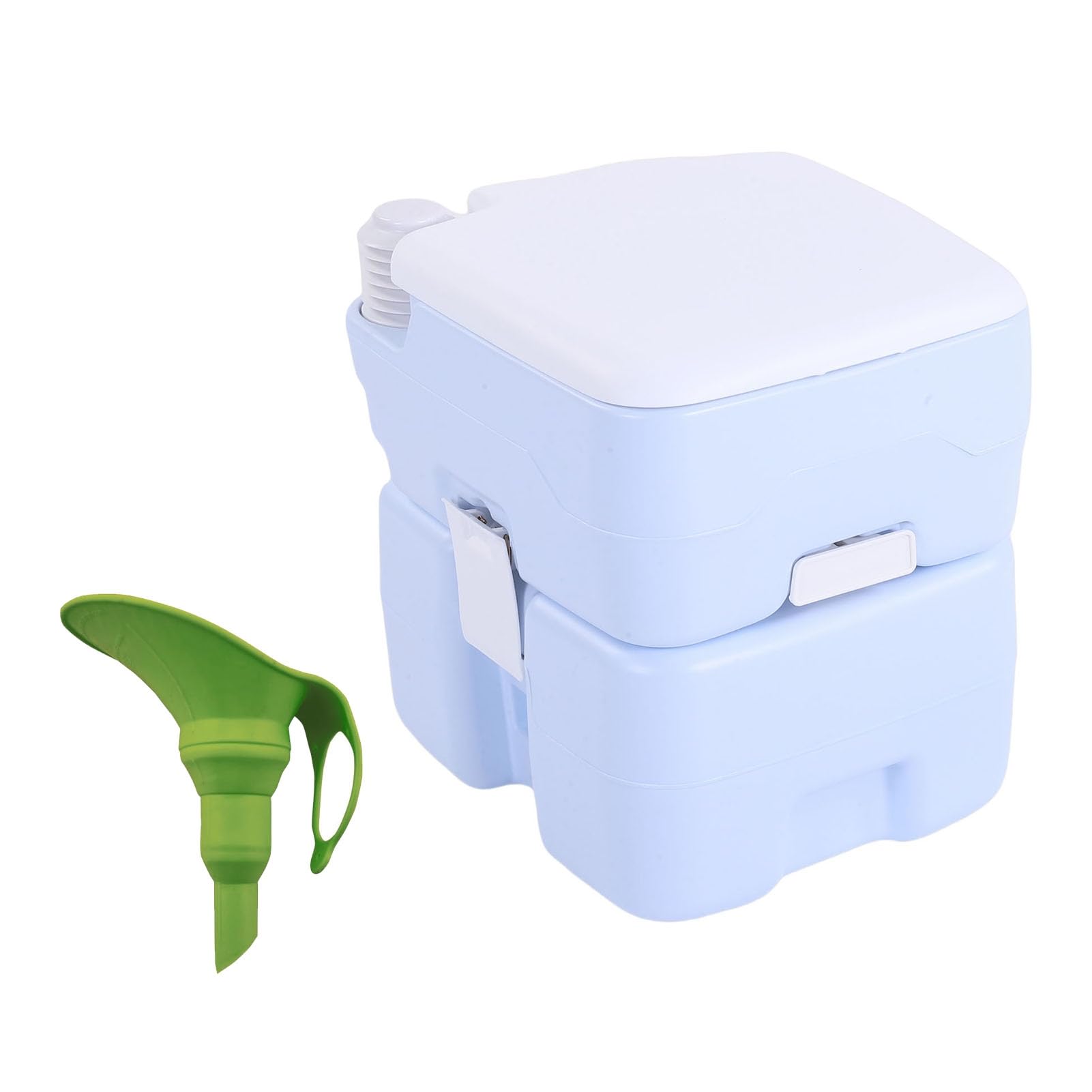 Bnineteenteam Inodoro Portátil para Acampar de 5,2 Galones, Diseño de Doble Sellado a Prueba de Fugas con Tanque de Desechos Desmontable y Bolsa de Almacenamiento, para Viajes en Vehículos