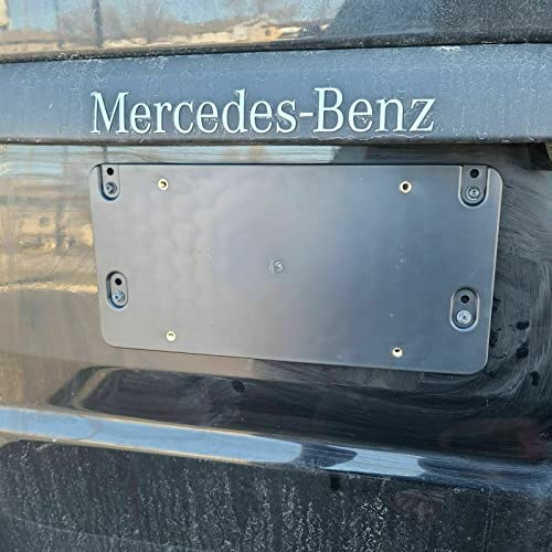 Eaccessories Ea Rear Bumper License Plate Tag Holder Set Bracket For Mercedes-Benz – Tag Holder For Mercedes-Benz – Abs Plastic Plate Holder With Screw Bolts Mounting Hardware – Us, Canada Standard #TOP1