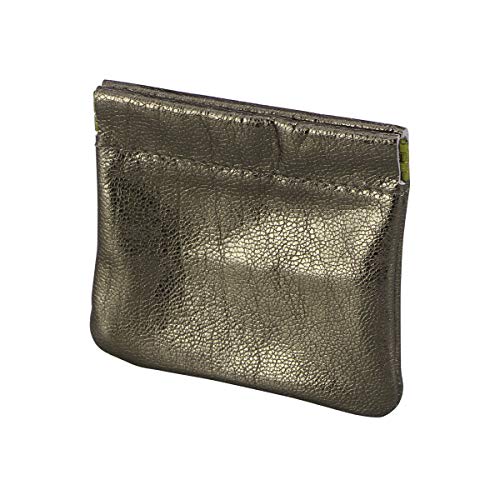 Preisvergleich Produktbild Fenical Geldbörse Leder Kopfhörer Tasche Kleine Kopfhörer Tragetasche (Golden)