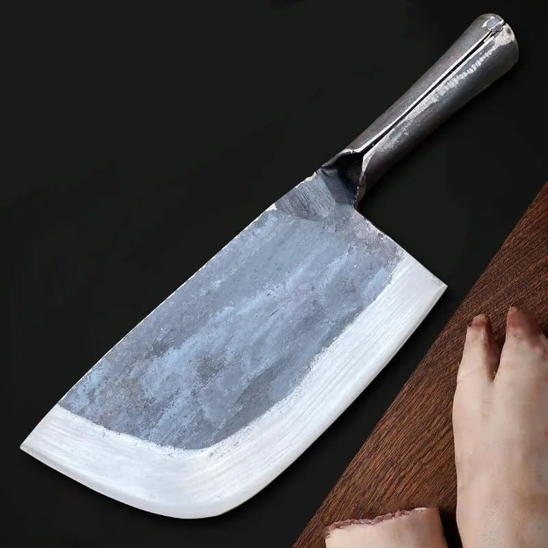 Meat Cleaver Knife, Thicken Blade Butcher Chopping Knife Chopping Cleaver Bone Cutting Knives Handmade Butcher Cleaver For Chop Goat Cow Bone