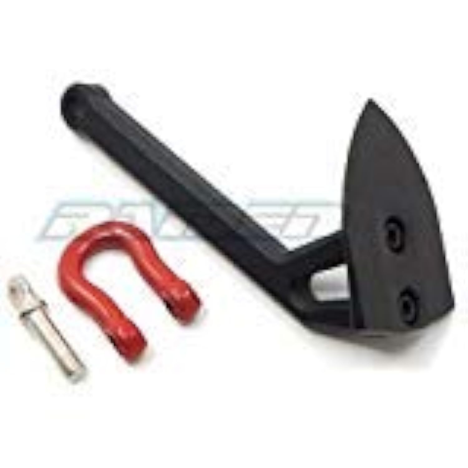 Raidenracing1/10 Scale Accessory Metal Land Winch Anchor for RC Crawler Truck SCX10 D90 Wraith Tundra CC01 TRX-4 - RED