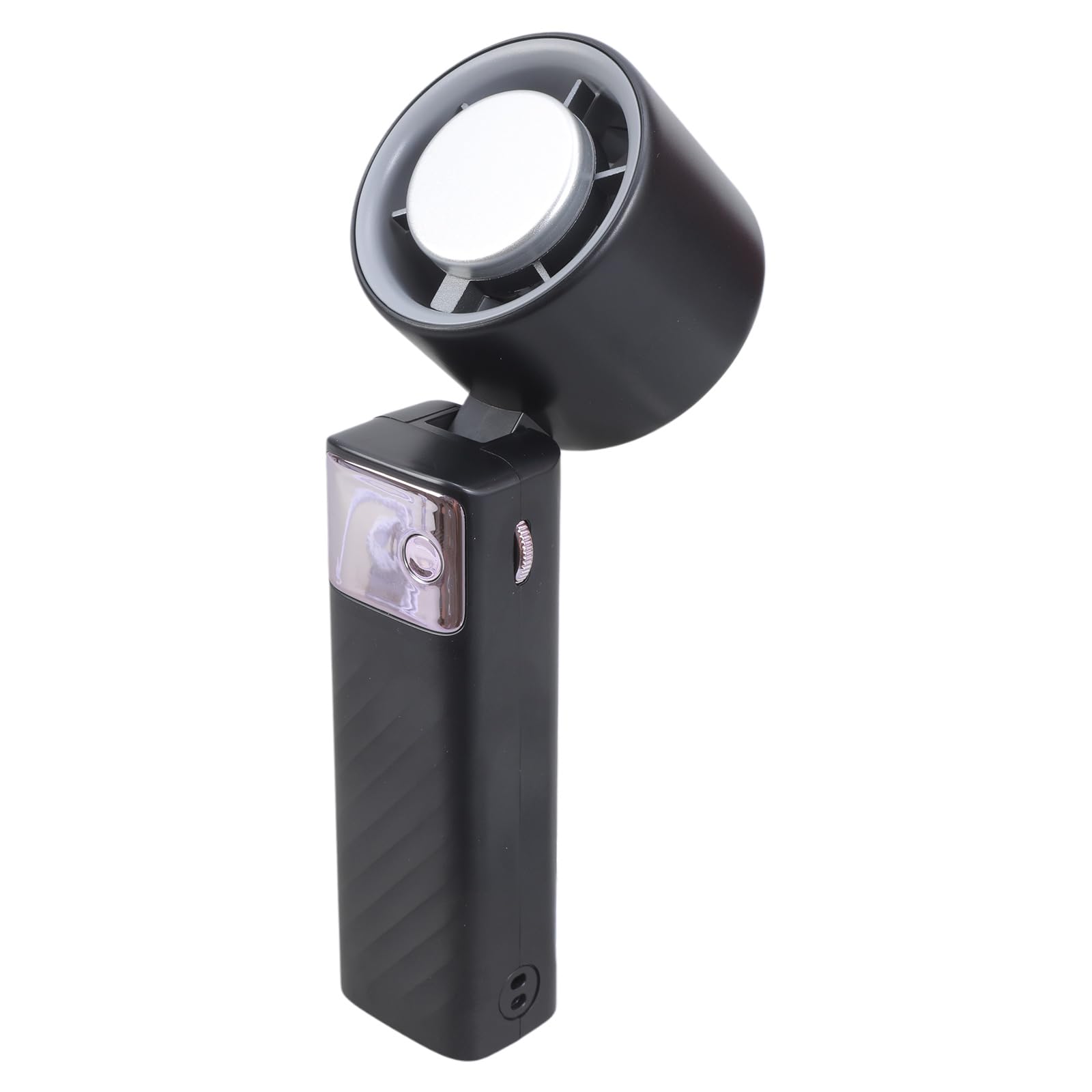 TAZIZI Air Cooling Fan Travel Small Desk LED Display Small Pocket Quiet with 3000mAh Battery ABS Texture Hand