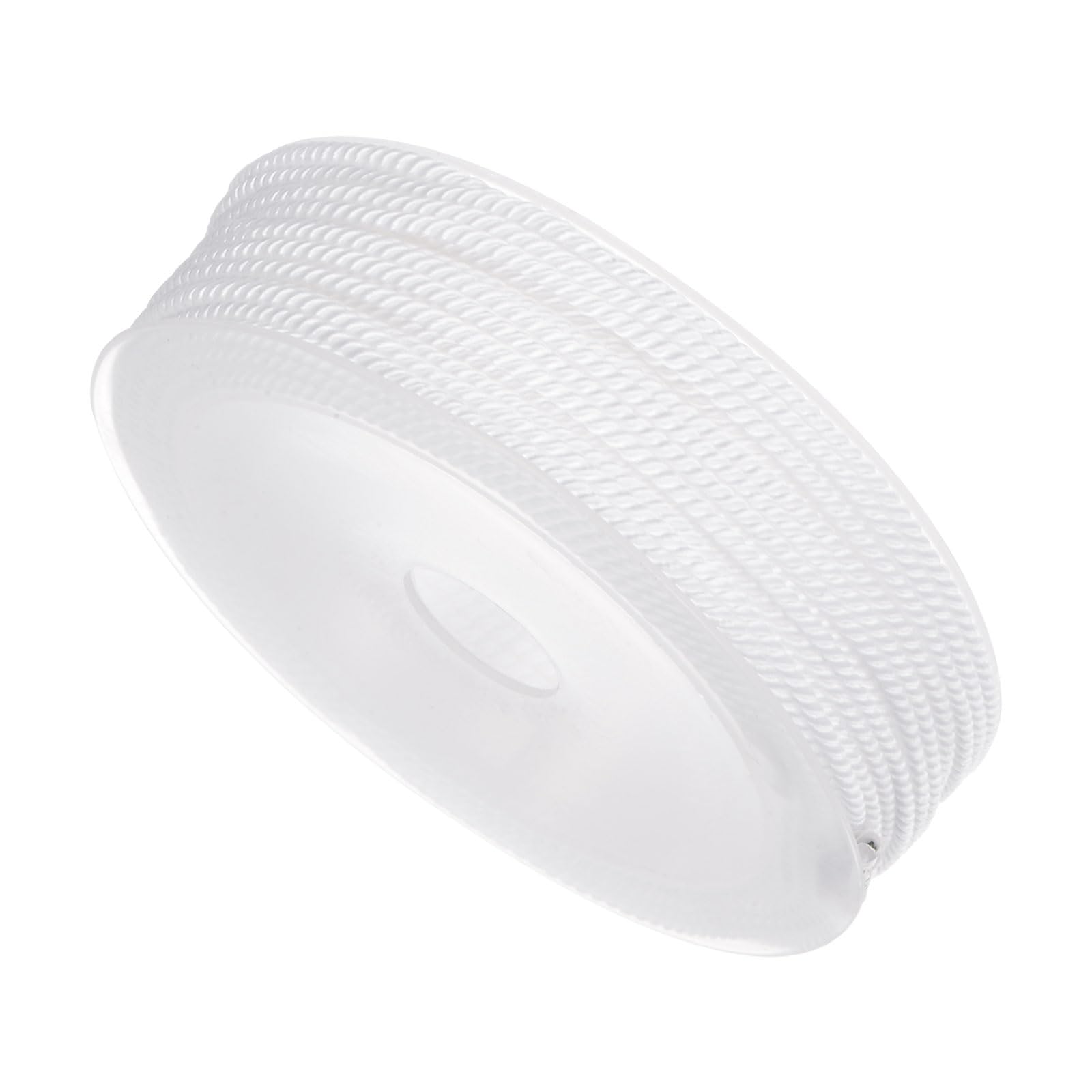 CoCud Twisted Nylon Thread, 2mm Dia 13m 43 Ft Length, Nylon Strong String Rope Beading Cord White - (Applications: for DIY Craft) — image 1