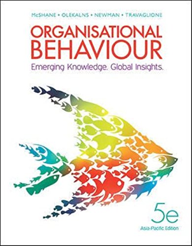 Organisational Behaviour Emerging Knowledge Global Insights, 5th Edition