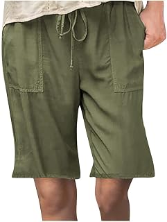 LindoMaker Womens Shorts Casual Summer Outdoor Shorts Elastic Waist Camping Shorts Quick Dry Athletic Shorts with Pockets