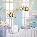 Nuptio Eiffel Tower Vase for Centerpieces: 2 Pcs 20 inch Tall Skinny Glass Vases Bulk Clear Long Flute Flower Vase Set for Feathers Flowers Wedding Centerpiece Tables