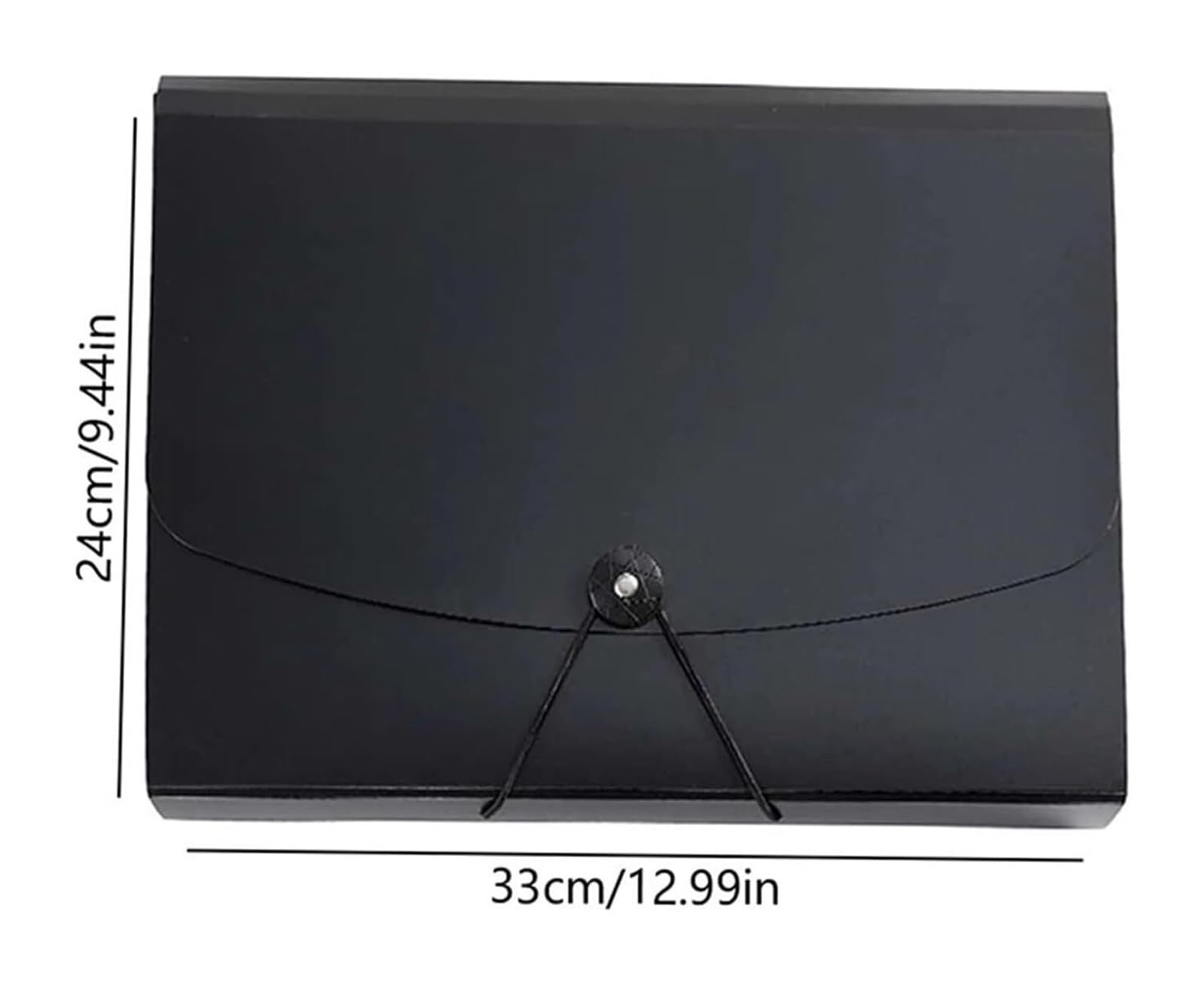2pcs organizer na dokumenty w kształcie akordeonu, A4(Black)